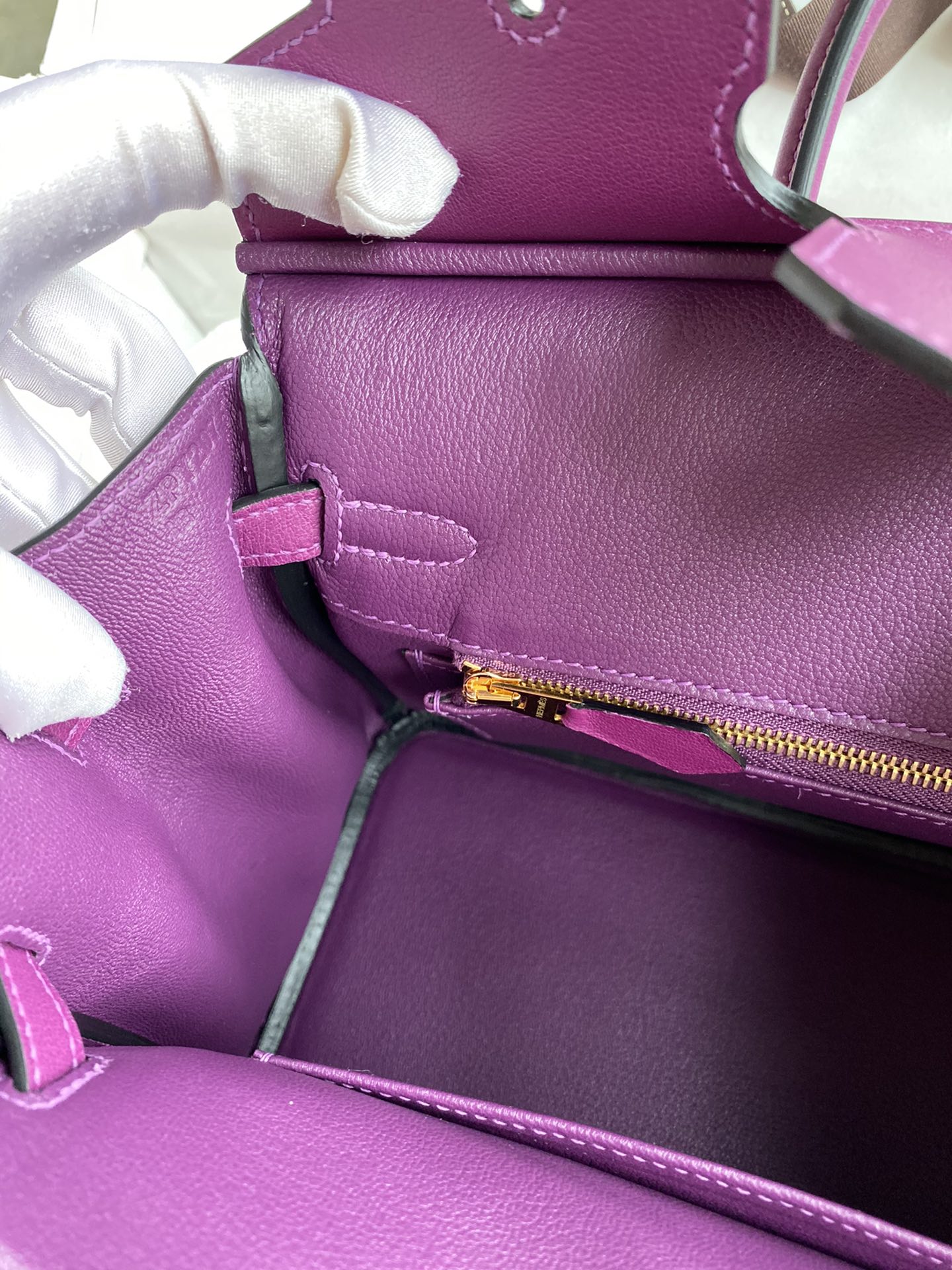 Hermes Birkin 30CM Swift Leather Handbag Purple